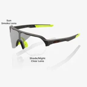 100 Percent Sunglasses - S2 - Soft Tact Cool Grey - Photochromic Lens 100 Percent Sunglasses - S2 - Soft Tact Cool Grey - Photochromic Lens