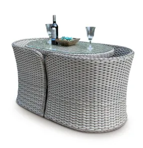 2 Seater Compact Rattan Bistro Furniture Set 2 Seater Compact Rattan Bistro Furniture Set