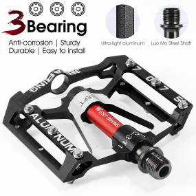3 Bearings Bicycle Pedals Ultralight Anti-slip CNC BMX MTB Road Bike Pedal Cycling Sealed Bearing Bike Pedals 3 Bearings Bicycle Pedals Ultralight Anti-slip CNC BMX MTB Road Bike Pedal Cycling Sealed Bearing Bike Pedals