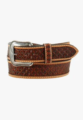 3D Mens Tooled Cross Belt 3D Mens Tooled Cross Belt