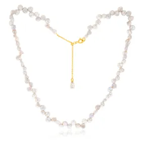 45cm Freshwater Pearl Keshi Strand with Gold Plated Clasp 45cm Freshwater Pearl Keshi Strand with Gold Plated Clasp