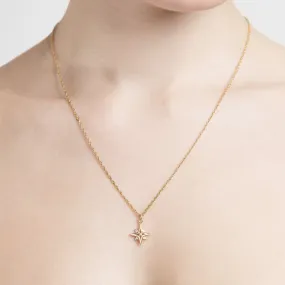 9ct Gold Compass Star Necklace by Yasmin Everley 9ct Gold Compass Star Necklace by Yasmin Everley