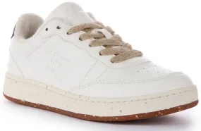 ACBC Lace up Grape Trainers In White Navy ACBC Lace up Grape Trainers In White Navy