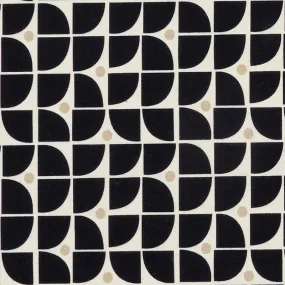 Aldo Fabric in Black/Beige/White Aldo Fabric in Black/Beige/White