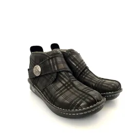 Alegria Womens Size 38 Black Plaid Caiti Booties Hook & Loop Closure Alegria Womens Size 38 Black Plaid Caiti Booties Hook & Loop Closure