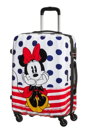 American Tourister Disney Legends Alfatwist 65cm Medium Spinner | Minnie Blue Dots American Tourister Disney Legends Alfatwist 65cm Medium Spinner | Minnie Blue Dots