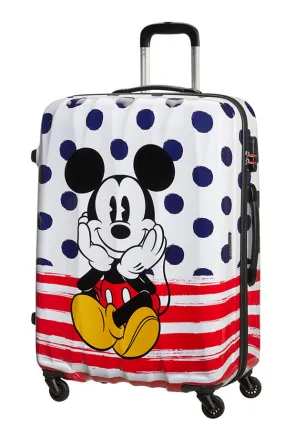 American Tourister Disney Legends Alfatwist 75cm Large Spinner | Mickey Blue Dots American Tourister Disney Legends Alfatwist 75cm Large Spinner | Mickey Blue Dots