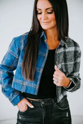 Andi Cropped Plaid Top Andi Cropped Plaid Top