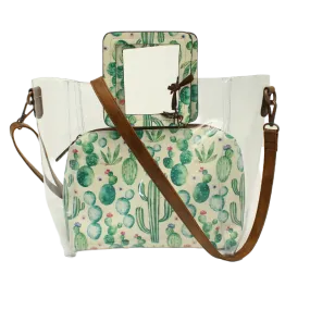 Angel Ranch Clear & Cactus 2-Piece Crossbody Bag Set  D330001402 Angel Ranch Clear & Cactus 2-Piece Crossbody Bag Set  D330001402