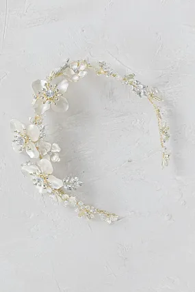 ANNA Silver Gilded Blossoms Headpiece ANNA Silver Gilded Blossoms Headpiece