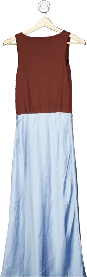 Anthropologie Mare Mare Brown and Blue Two-Tone Dress XS Anthropologie Mare Mare Brown and Blue Two-Tone Dress XS