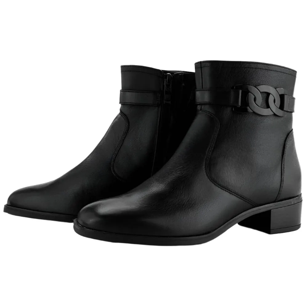 Ara Women's Grafton Zip Boot Black Calf