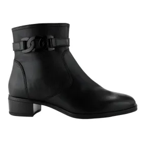 Ara Women's Grafton Zip Boot Black Calf Ara Women's Grafton Zip Boot Black Calf