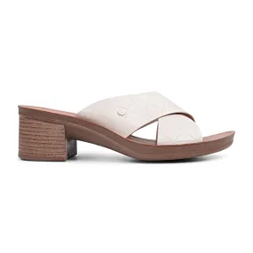 Bata PECKY Low-Block Slip-On Heel Sandal Bata PECKY Low-Block Slip-On Heel Sandal