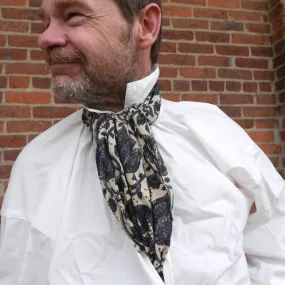 Block Printed Cotton Cravat - Two Color Block Printed Cotton Cravat - Two Color
