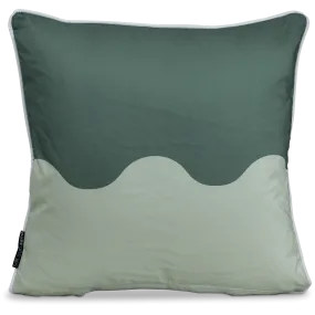 Bondi Wave Forest Sage - 45 x 45 cm Piped Outdoor Cushion Bondi Wave Forest Sage - 45 x 45 cm Piped Outdoor Cushion