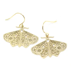 Brass Moth Earrings Brass Moth Earrings