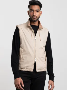 Brown Reversible Technical Fabric Brezza Vest Brown Reversible Technical Fabric Brezza Vest