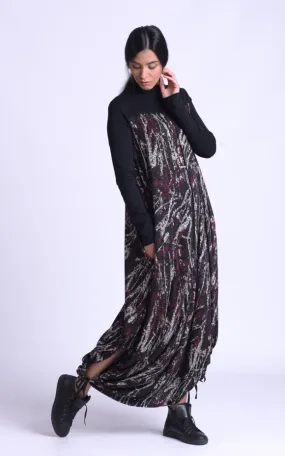 Burgundy Pattern Maxi Dress Burgundy Pattern Maxi Dress