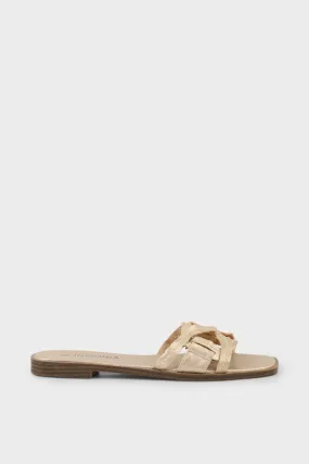 Casual Slip On I17154-Golden Casual Slip On I17154-Golden