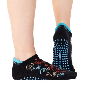Celebrate Tab Back Sport Grip Sock (Barre / Pilates) Celebrate Tab Back Sport Grip Sock (Barre / Pilates)