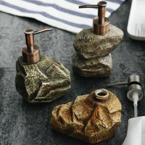 Ceramic Retro Stone Dispenser Soap Dispenser Ceramic Retro Stone Dispenser Soap Dispenser