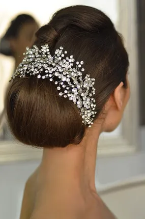 CHARMAINE Wide Austrian Crystal Headpiece CHARMAINE Wide Austrian Crystal Headpiece