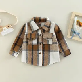 Checkered Youth Flannel Shacket Checkered Youth Flannel Shacket