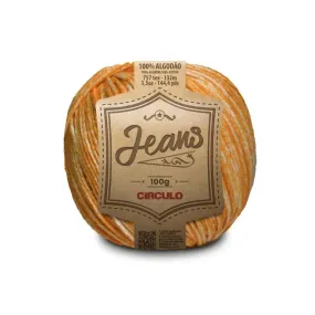 Circulo JEANS 100% Cotton yarn 132m - 100g, Color Dark Cheddar (387851-8747) Circulo JEANS 100% Cotton yarn 132m - 100g, Color Dark Cheddar (387851-8747)