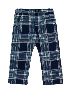 Classic Navy Plaid Trousers Classic Navy Plaid Trousers