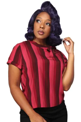 Collectif Nicola Top in Midnight Stripe Collectif Nicola Top in Midnight Stripe