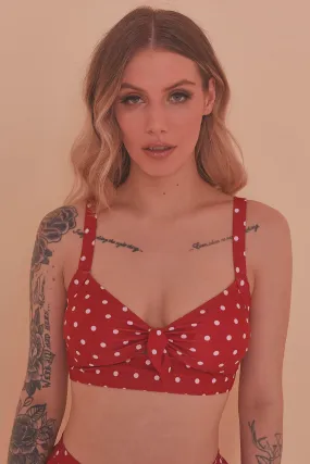 Collectif Polka Dot Knot Bikini Top Collectif Polka Dot Knot Bikini Top