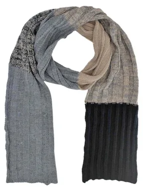 Color Block Winter Knit Unisex Scarf Color Block Winter Knit Unisex Scarf