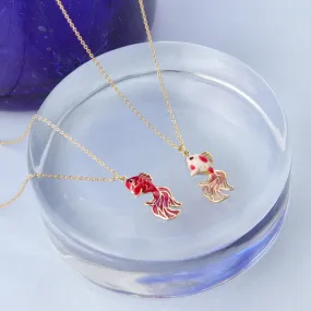 Colored Goldfish Necklace Colored Goldfish Necklace