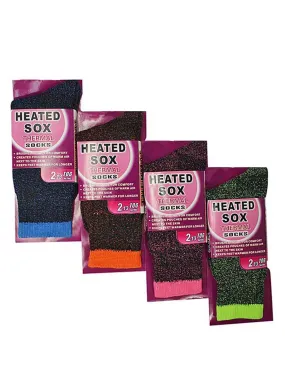 Colorful Warm Thermal Heated 4 Pack Womens Socks Colorful Warm Thermal Heated 4 Pack Womens Socks