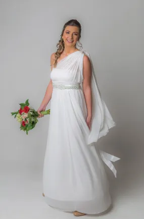 Daffodil Chiffon - Convertible Floor Length Wedding Dress Set Daffodil Chiffon - Convertible Floor Length Wedding Dress Set