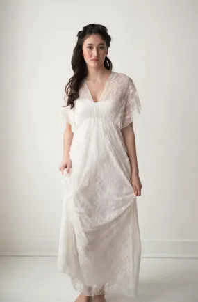 Daffodil Lace - Convertible Floor Length Wedding Dress Set Daffodil Lace - Convertible Floor Length Wedding Dress Set