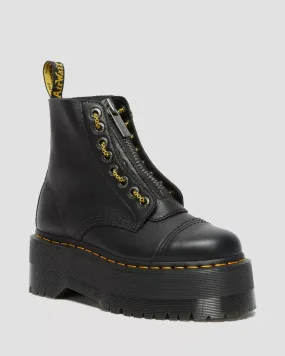 Doc Martens Women's SINCLAIR MAX PISA LEATHER PLATFORM BOOTS (Black) Doc Martens Women's SINCLAIR MAX PISA LEATHER PLATFORM BOOTS (Black)