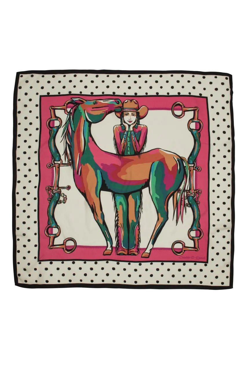 Double D Ranch Horse Girl Scarf