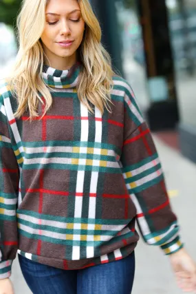Embrace The Joy Multicolor Plaid Turtleneck Sweater (Open Pack) Embrace The Joy Multicolor Plaid Turtleneck Sweater (Open Pack)
