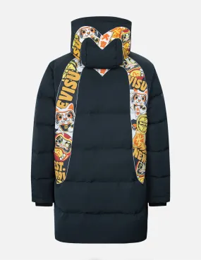 EVISU Squad Daicock Print Down Coat EVISU Squad Daicock Print Down Coat