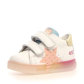Falcotto Salazar VL Girl's Sneakers - White/Paglia/Cipria Falcotto Salazar VL Girl's Sneakers - White/Paglia/Cipria