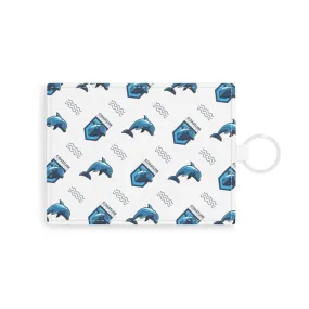 Fin Collection (Logo & Waves) Saffiano Leather Card Holder Fin Collection (Logo & Waves) Saffiano Leather Card Holder