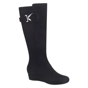 Georgia Wide Width Wide Calf Stretch Wedge Boot with Memory Foam Georgia Wide Width Wide Calf Stretch Wedge Boot with Memory Foam