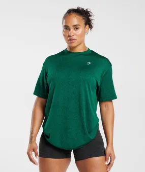 Gymshark Adapt Pattern Seamless Loose Top - Forest Green/Rich Green Gymshark Adapt Pattern Seamless Loose Top - Forest Green/Rich Green