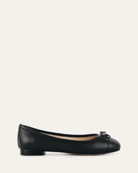 HERMIONE DRESS FLATS BLACK LEATHER HERMIONE DRESS FLATS BLACK LEATHER