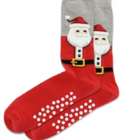 Hot Sox Mens Fuzzy Santa Non Skid Socks Hot Sox Mens Fuzzy Santa Non Skid Socks