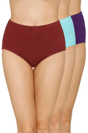 Inner Elastic Full Coverage High Rise Full Brief Panty (Pack of 3) Inner Elastic Full Coverage High Rise Full Brief Panty (Pack of 3)