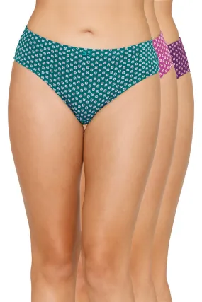 Inner Elastic Printed Mid Rise Bikini Panty (Pack of 3) Inner Elastic Printed Mid Rise Bikini Panty (Pack of 3)