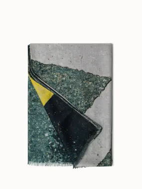 Kaschmir Seiden Schal mit Asphalt Druck Kaschmir Seiden Schal mit Asphalt Druck